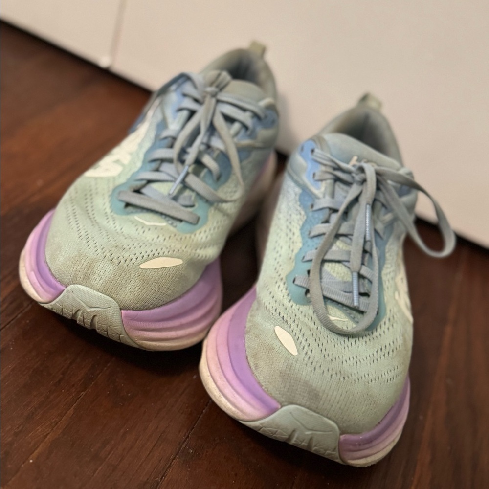Women's Hoka Athletic Shoes in Blue and Purple